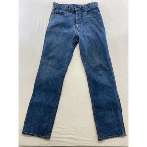 Work Mate Men's Straight Leg Blue Jeans Size 34/34 High Rise Cotton Blend